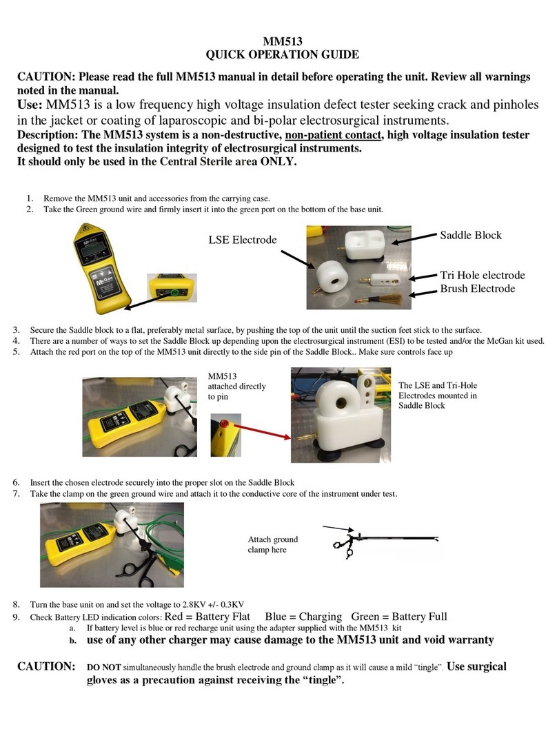 McGan MM513 Quick operation guide