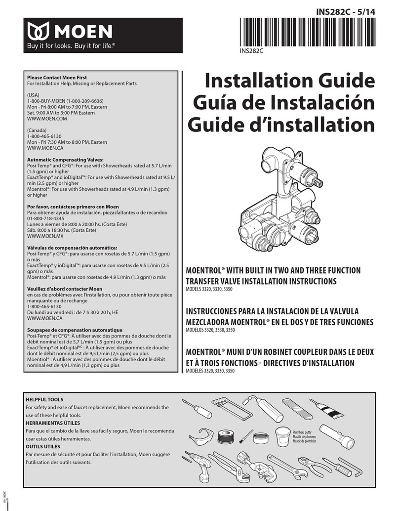 Moen 3320 User manual