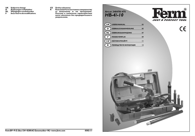 Ferm HB-4 User manual