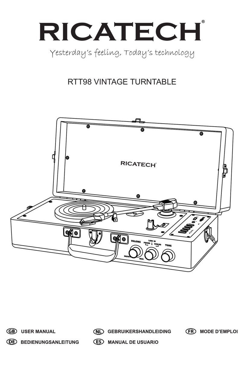 Ricatech RTT98 User manual Ricatech RTT98 User manual