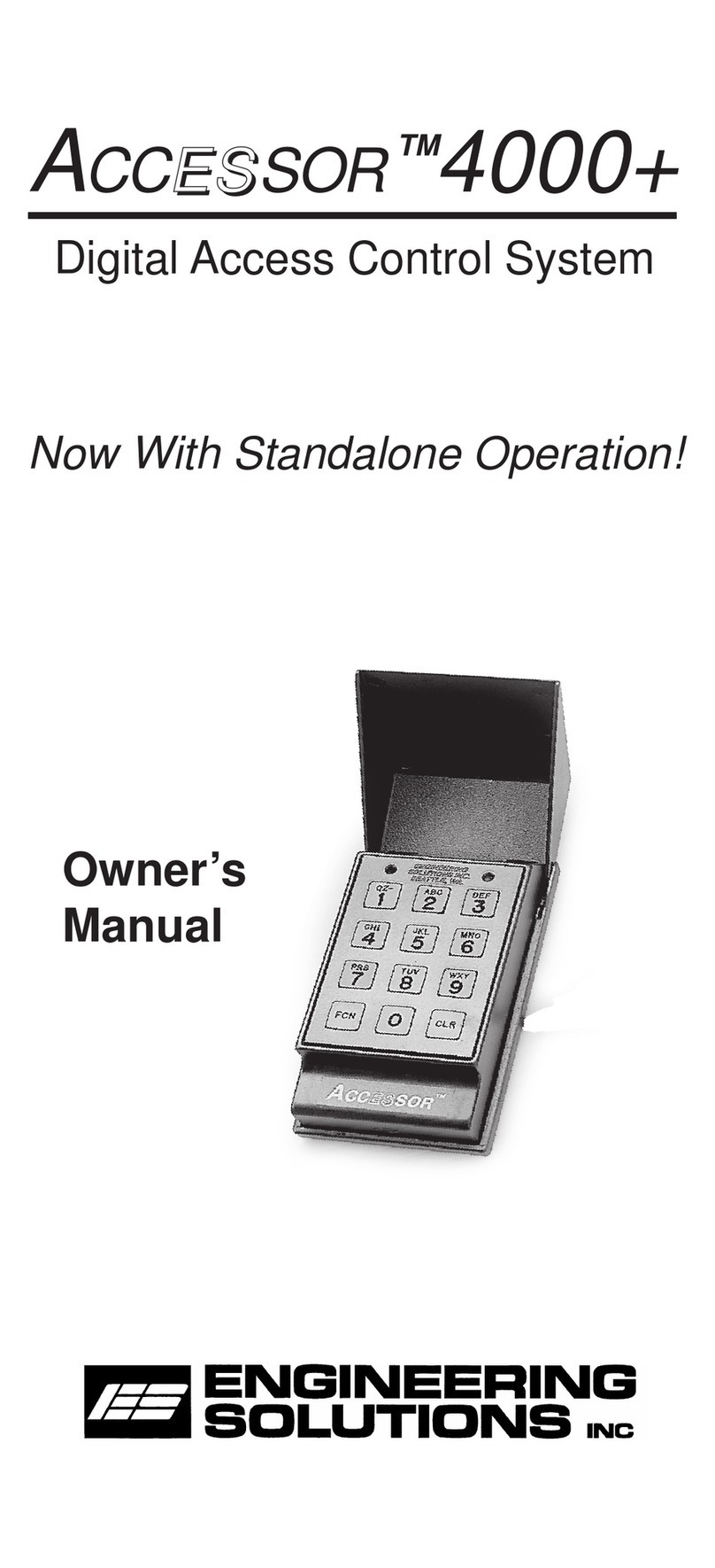 Engineering Solutions ACCESSOR 4000+ owner's manual