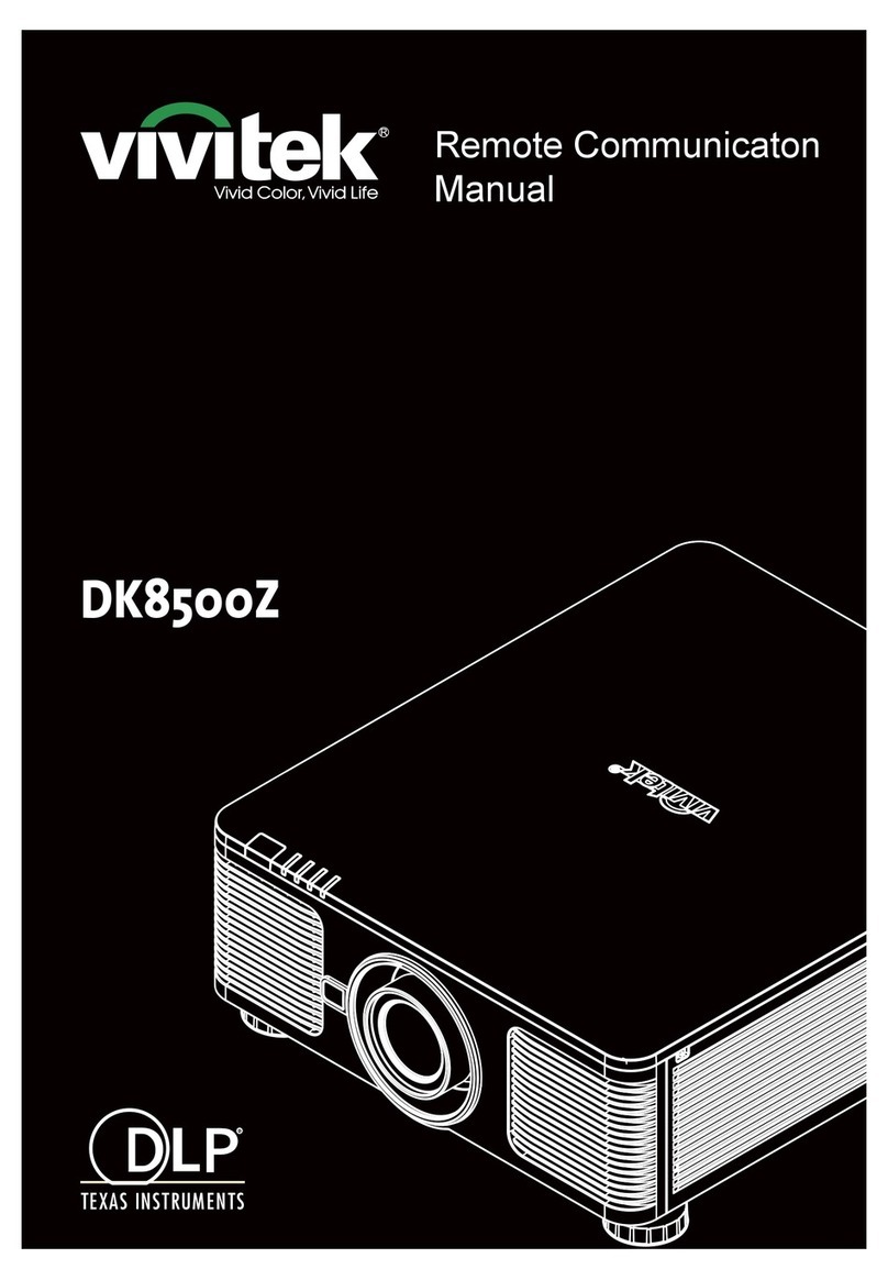 Vivitek DK8500Z User manual Vivitek DK8500Z User manual