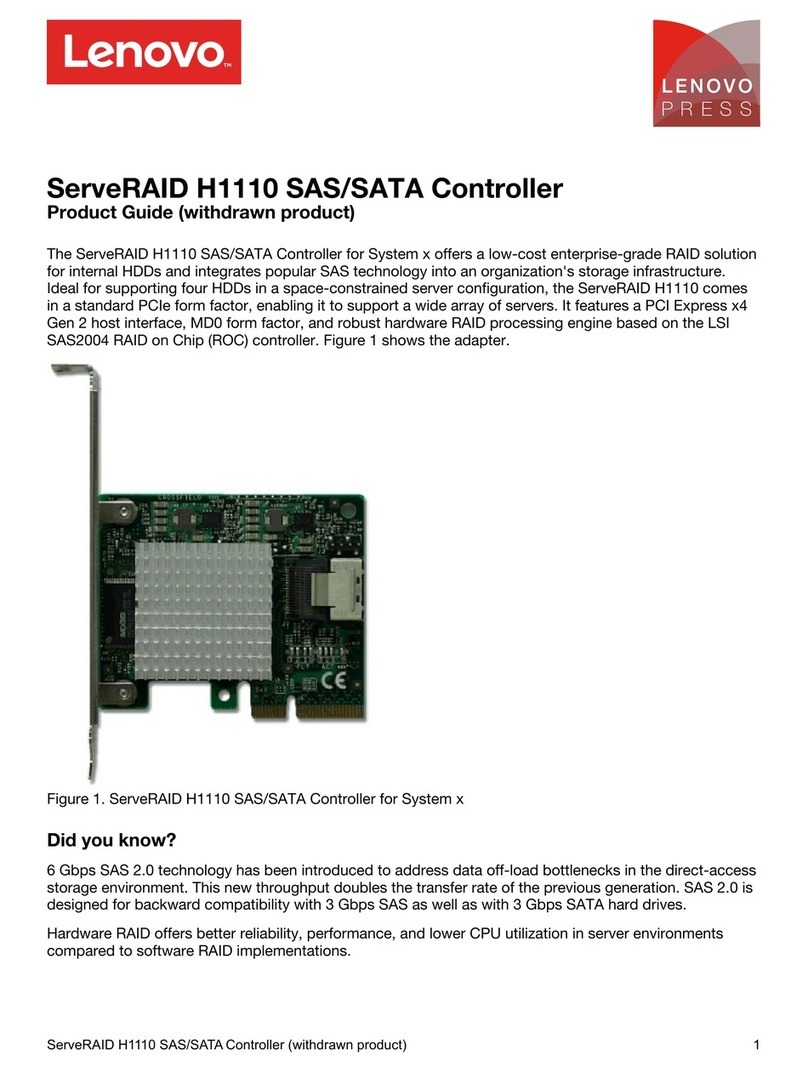 Lenovo ServeRAID H1110 User manual