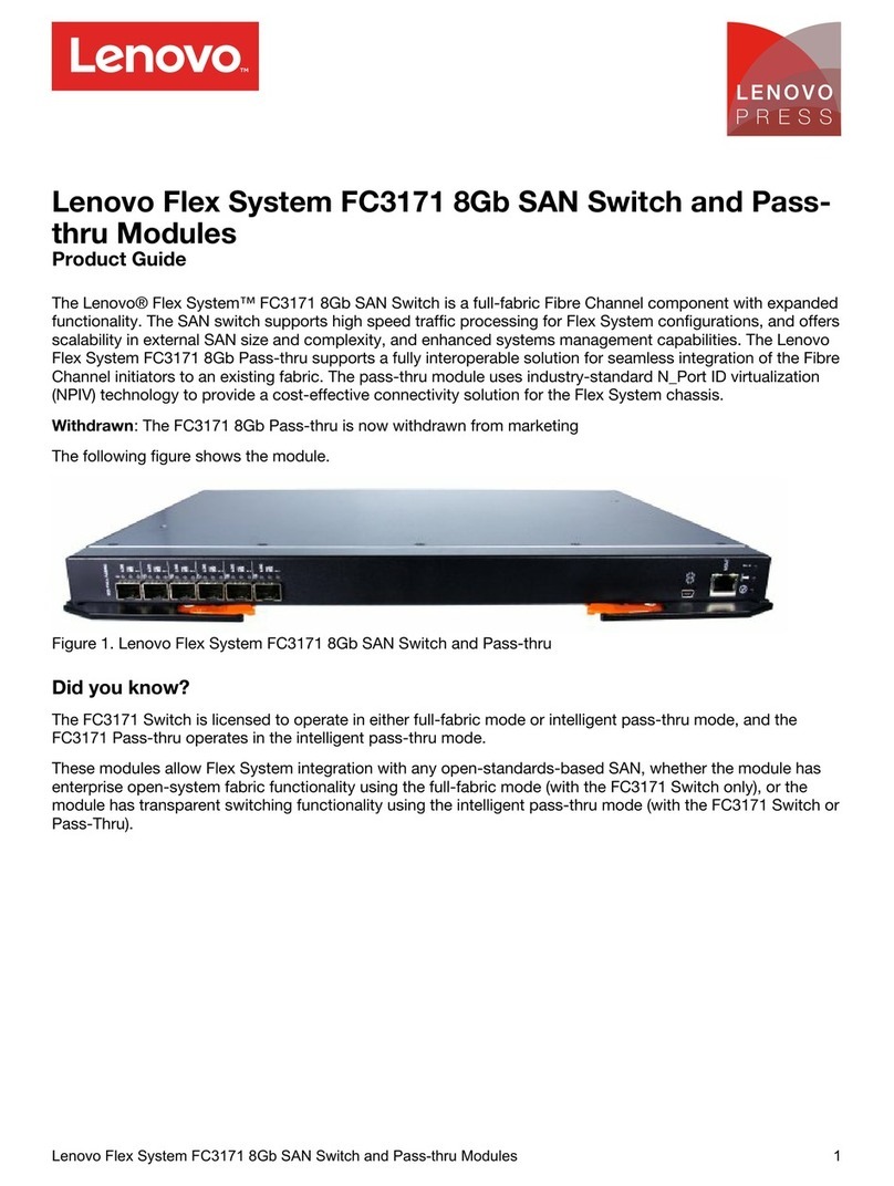 Lenovo Flex System FC3171 User manual Lenovo Flex System FC3171 User manual