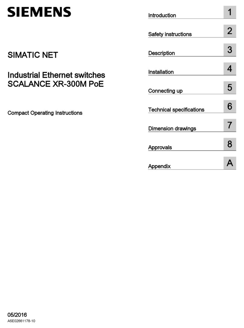 Siemens SCALANCE XR324-4M PoE Compact operating instructions