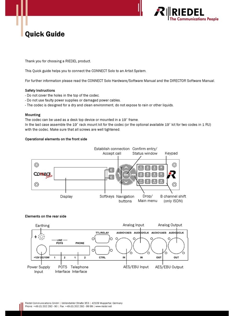 Riedel CONNECT Solo quick guide