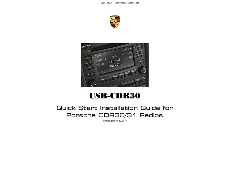 Porsche USB-CDR30 Quick installation guide