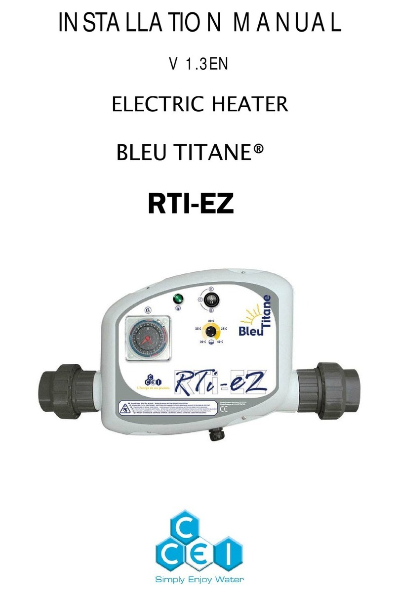 ccei Bleu Titane RTI-EZ 3kW User manual