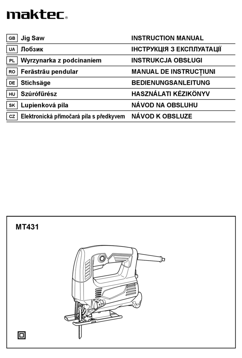 Maktec MT431 instruction manual