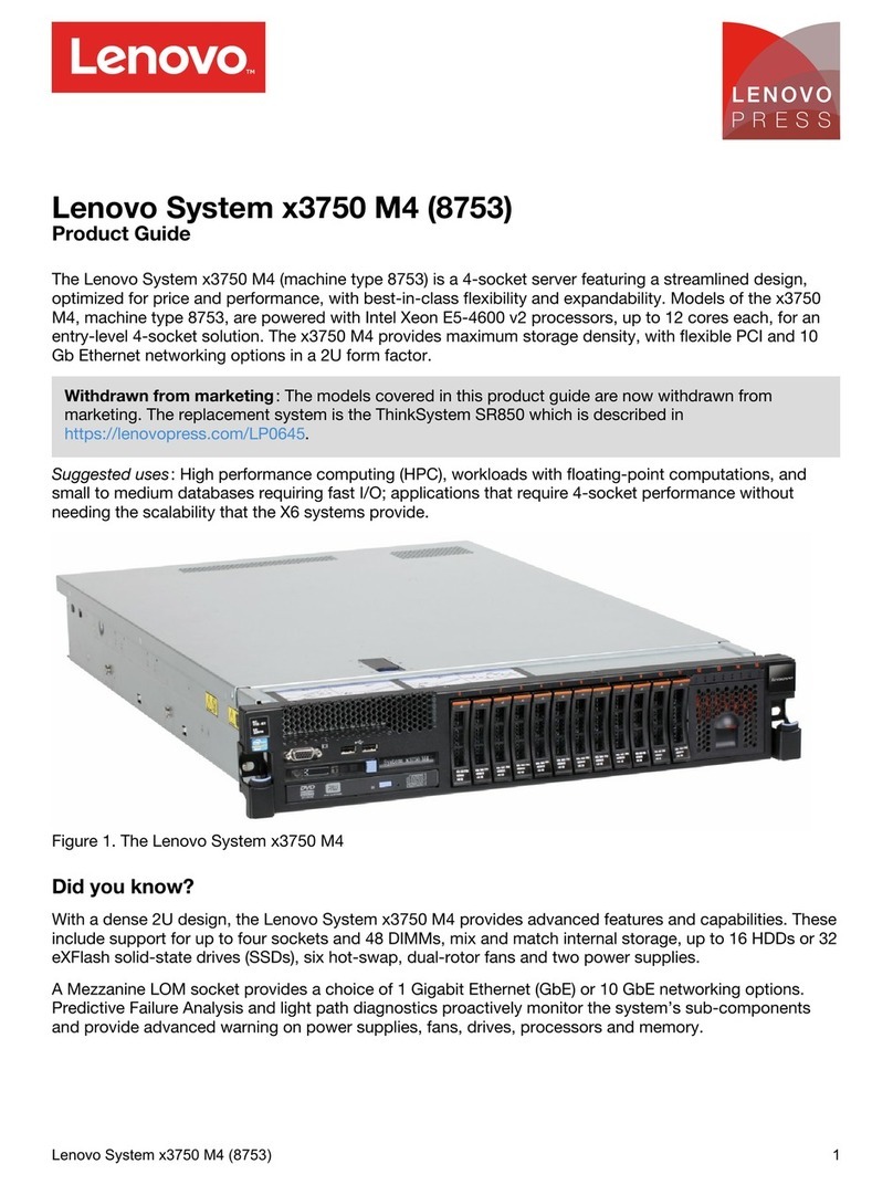 Lenovo System x3750 M4 Product guide