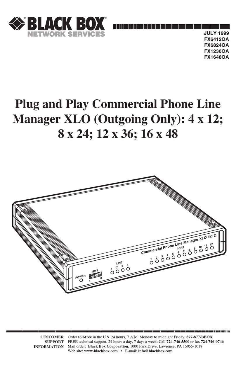 Black Box FX6412OA manual