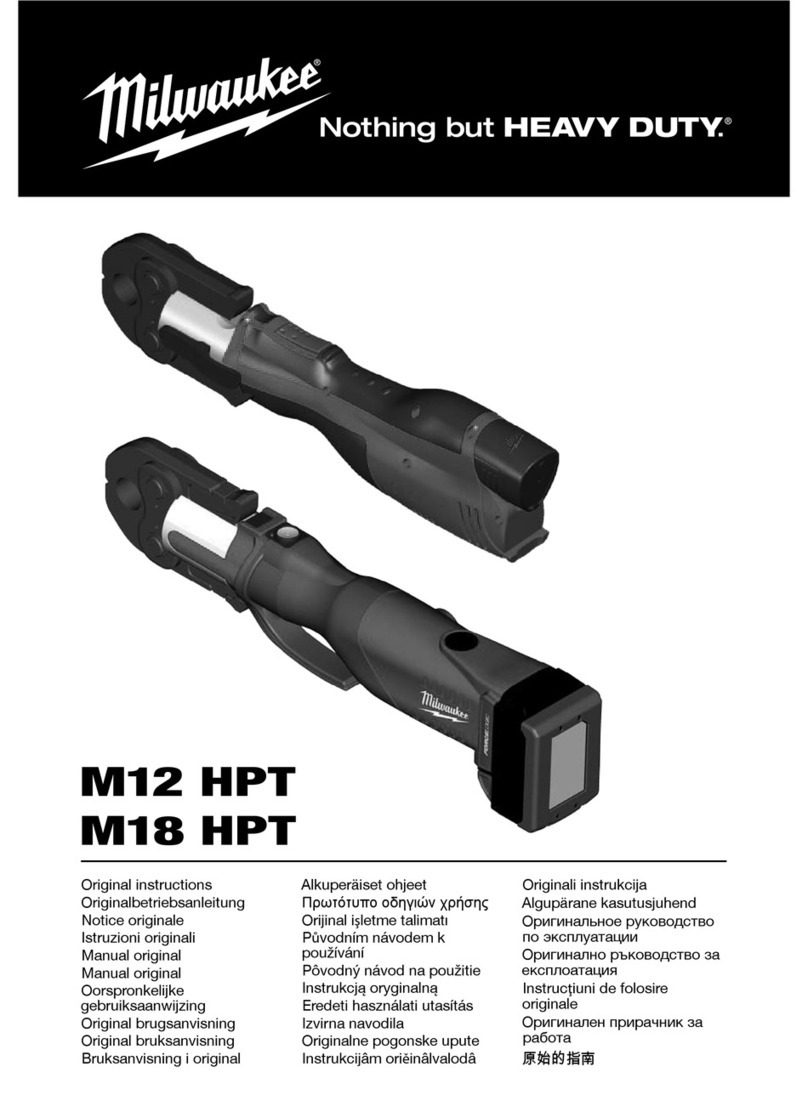 Milwaukee M18 HPT User manual