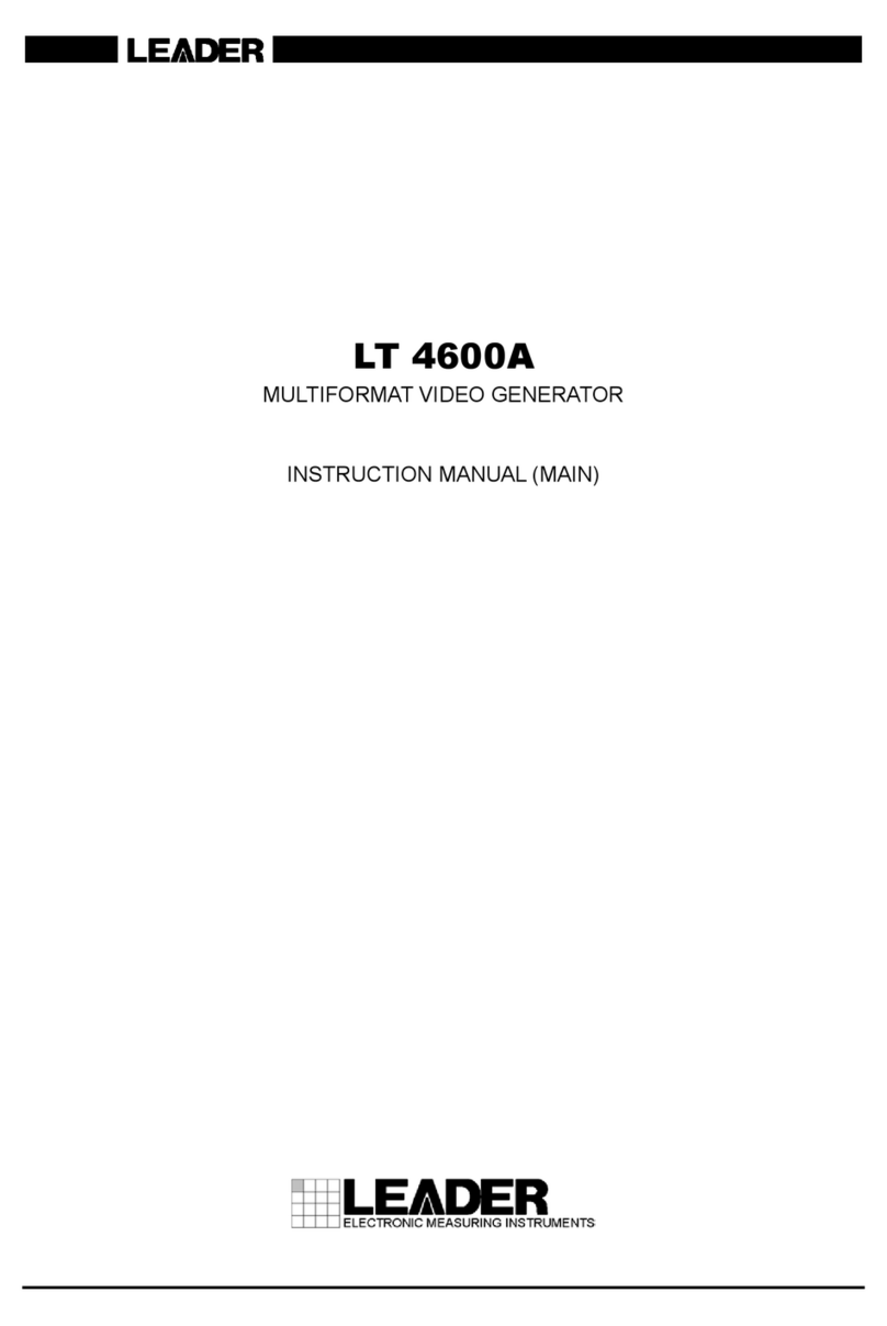 Leader LT 4600A User manual