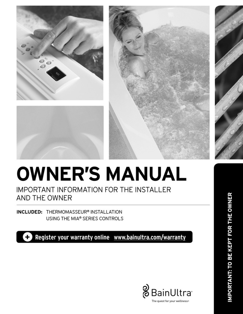 BainUltra THERMOMASSEUR owner's manual BainUltra THERMOMASSEUR owner's manual