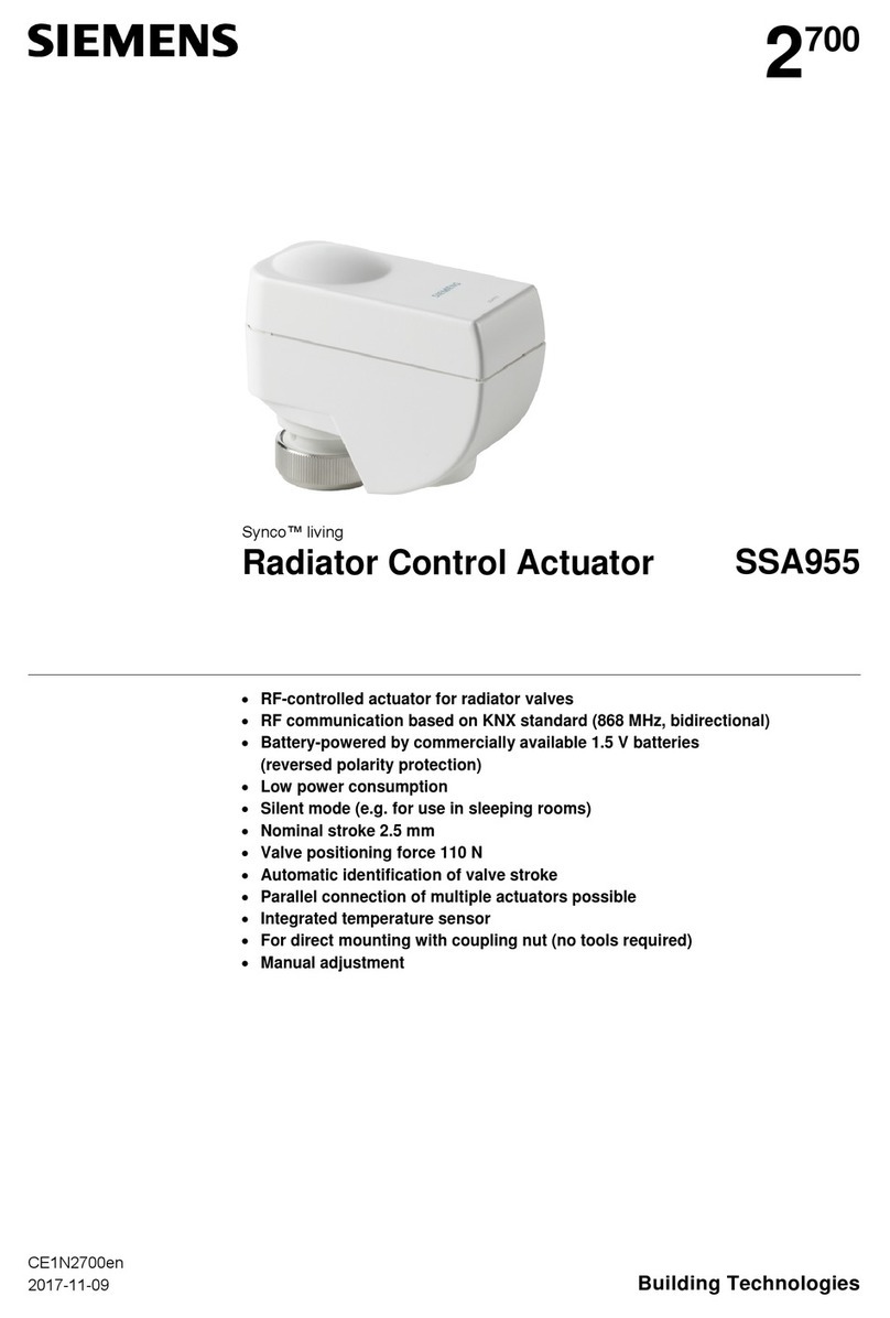 Siemens SSA955 User manual Siemens SSA955 User manual