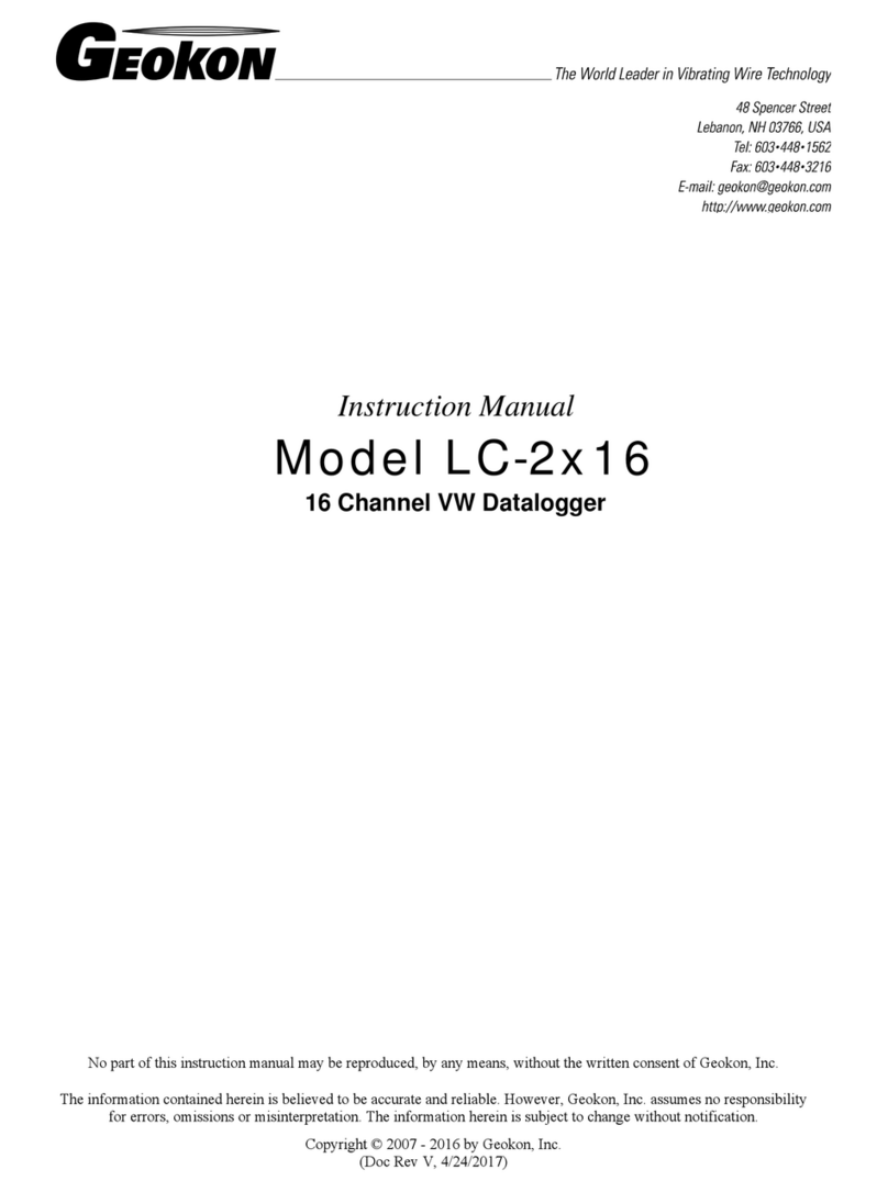 Geokon LC-2x16 instruction manual