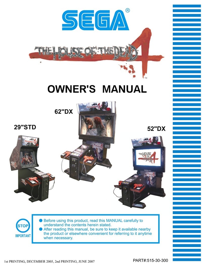 Sega The House Of The Dead 4 29"STD User manual