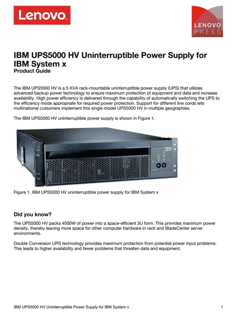 Lenovo IBM UPS5000 User manual