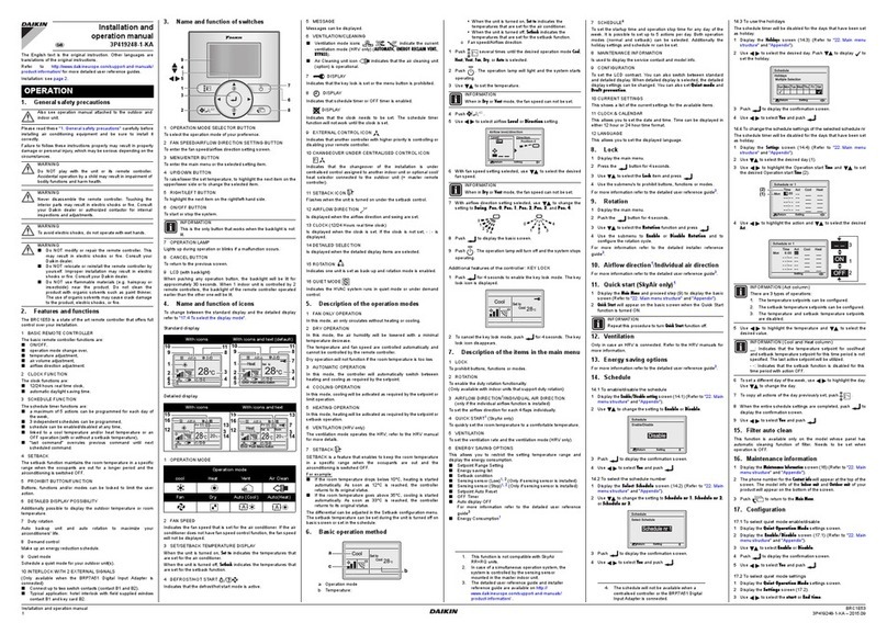 Daikin 3P419248-1-KA User manual