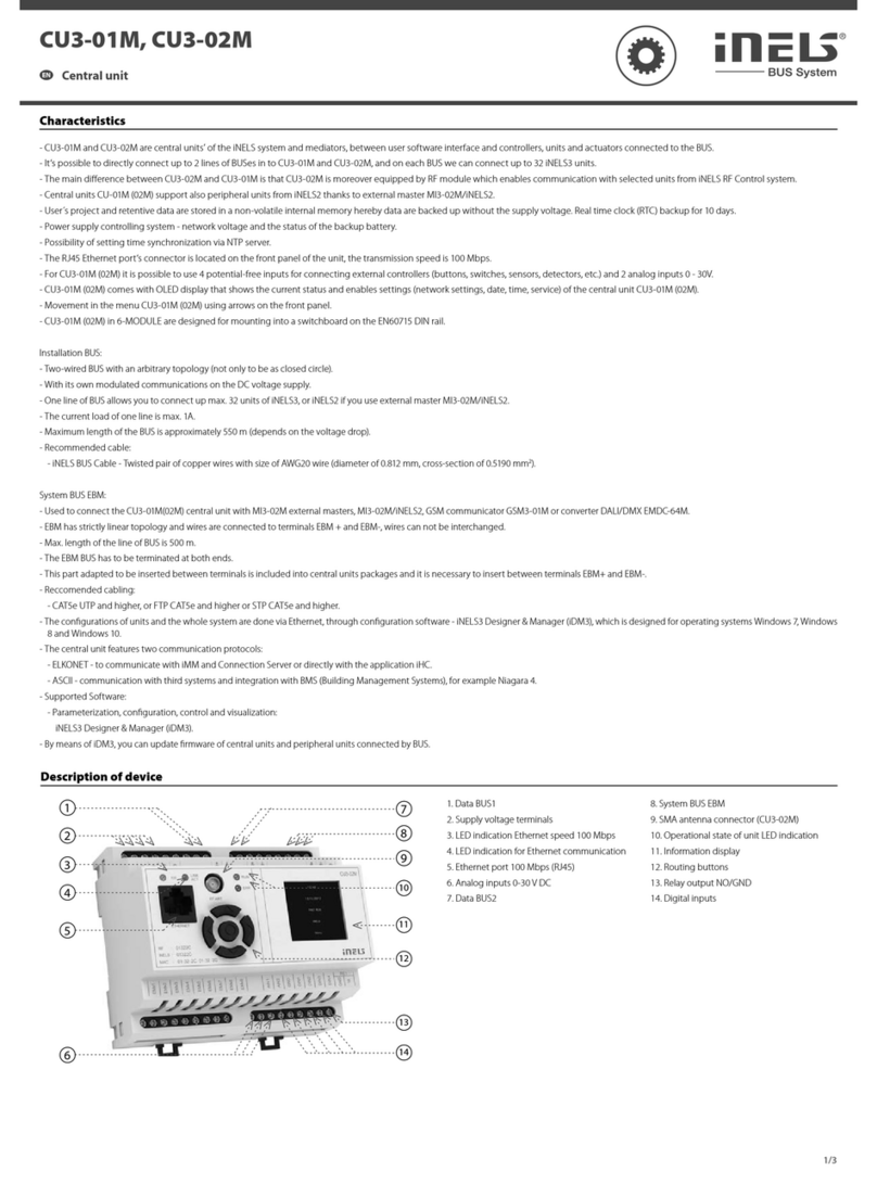 iNels CU3-01M manual