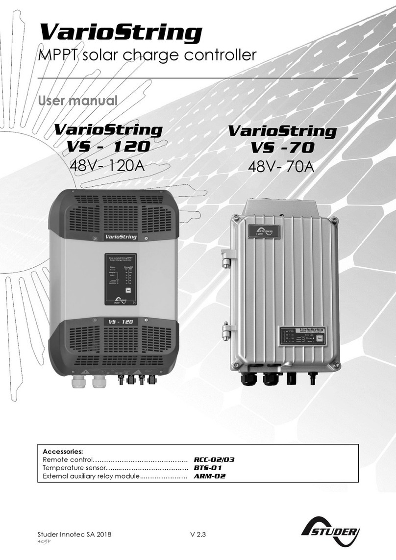 Studer VarioString VS-70 User manual