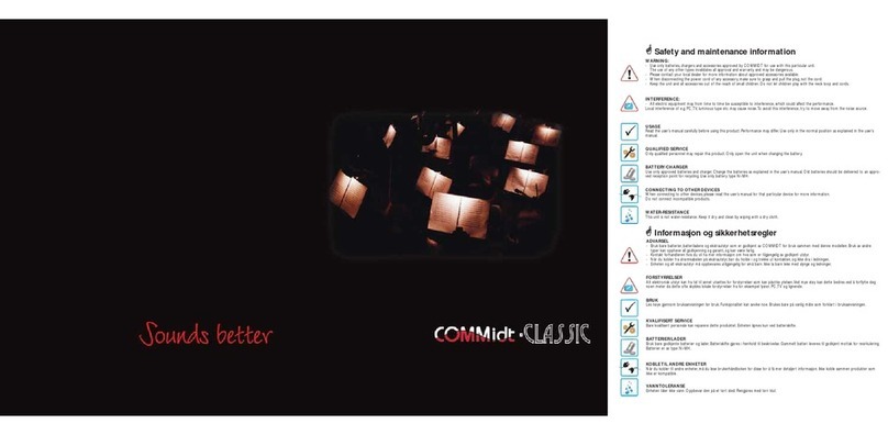 Commidt Classic user manual