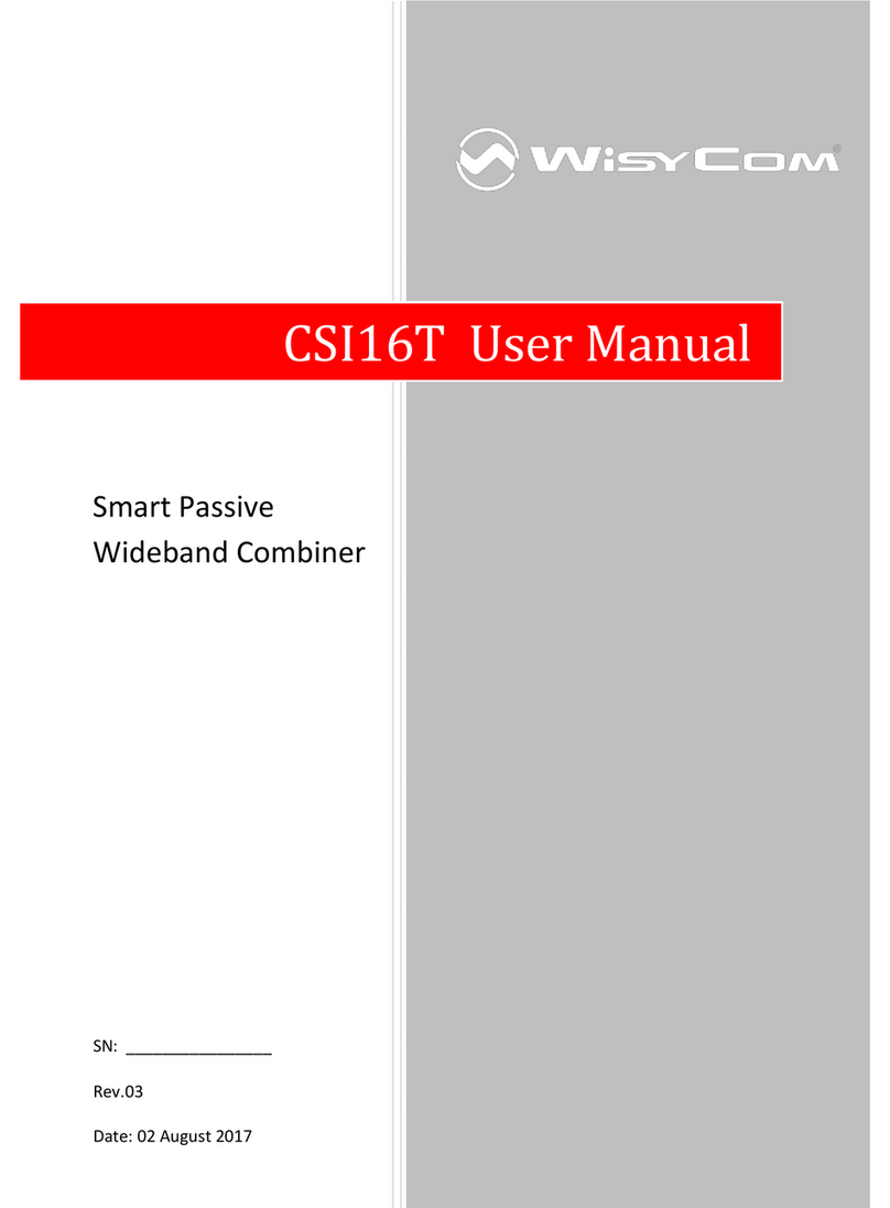 WisyCom CSI16T User manual