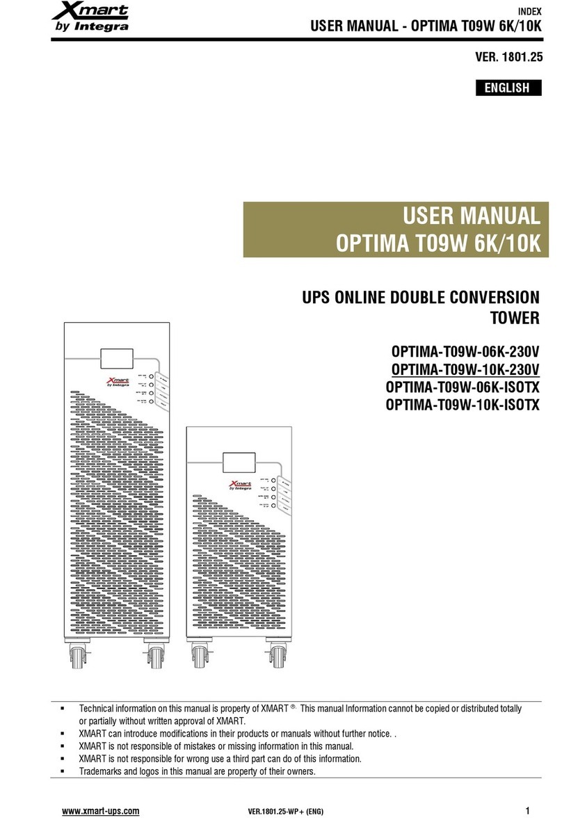 Xmart OPTIMA-T09W-06K-230V user manual