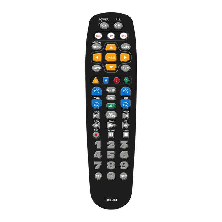 Universal Remote Control Easy Clicker UR3L-SR4 operating manual