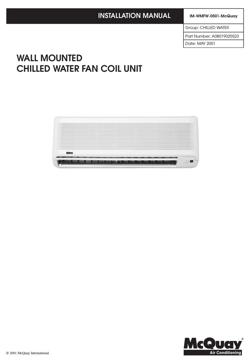 McQuay MWM005FW User manual