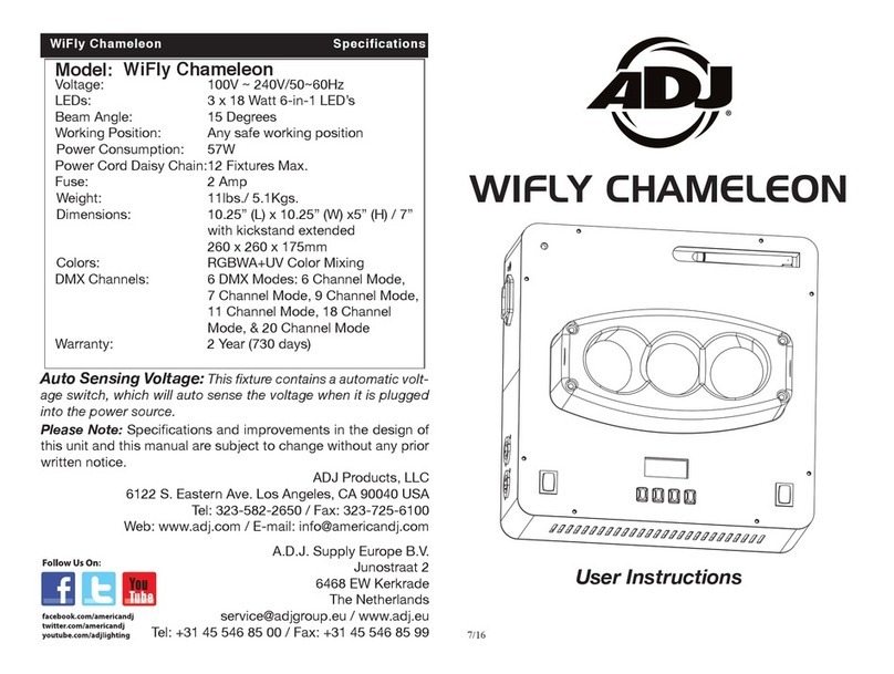 ADJ WiFly Chameleon User manual ADJ WiFly Chameleon User manual