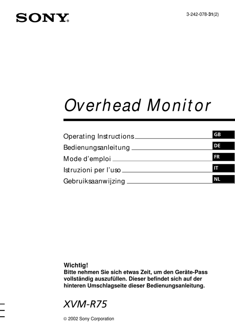 Sony XVM-R75 User manual