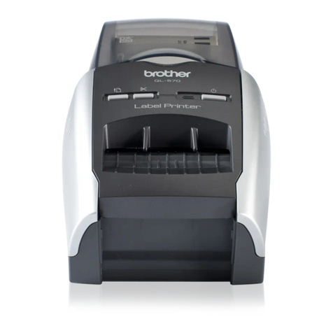 Brother QL 570 - P-Touch B/W Direct Thermal Printer Service manual