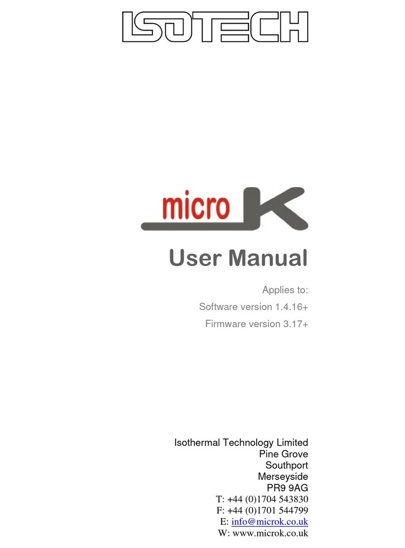 Isotech microK-400 User manual