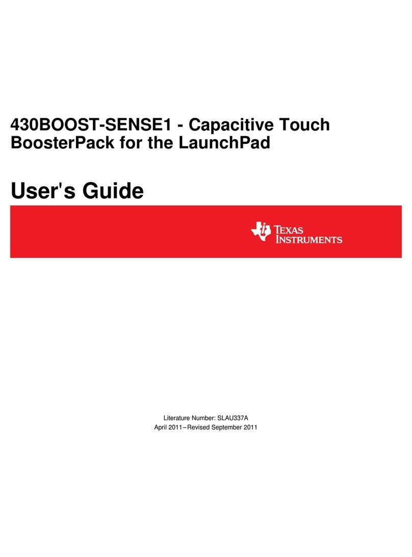Texas Instruments 430BOOST-SENSE1 user guide