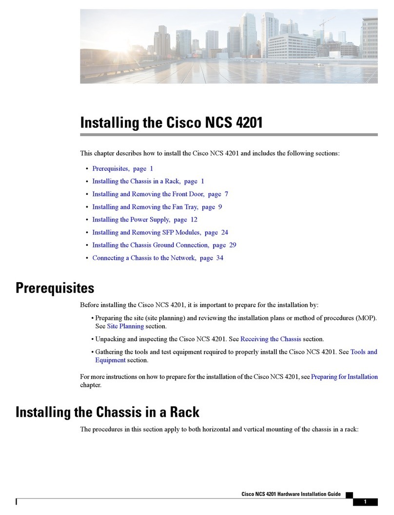 Cisco NCS 4201 Installing manual