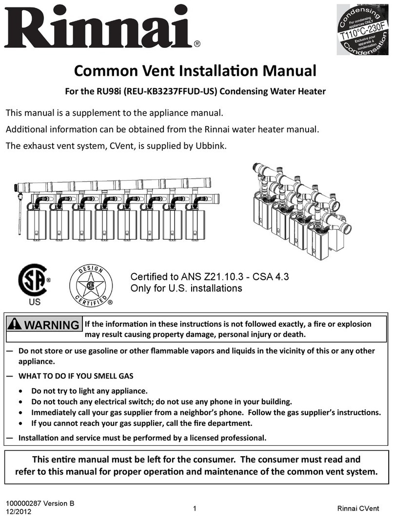 Rinnai Circ-Logic RU98i installation manual