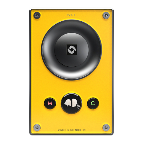 Vingtor Stentofon TCIS-1 User manual