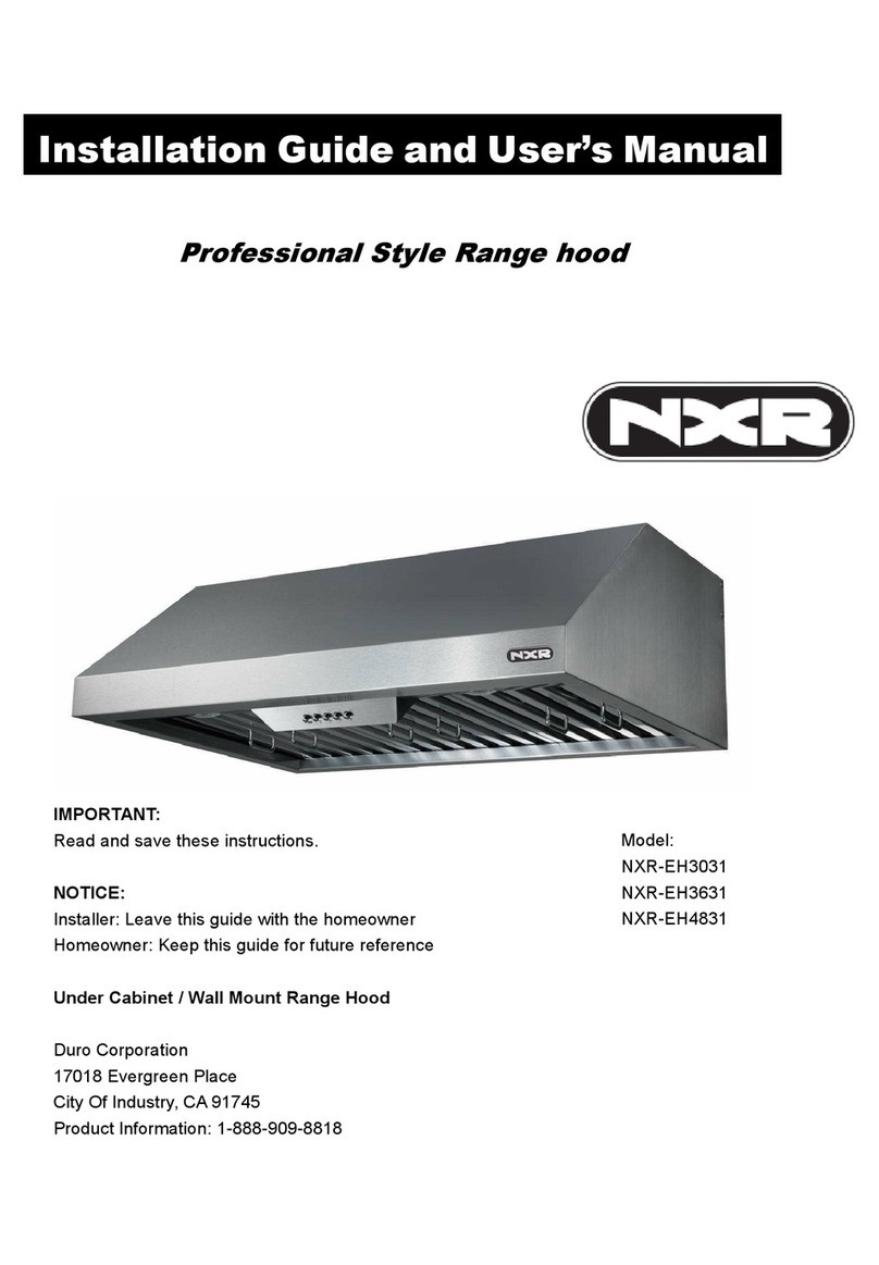 NXR NXR-EH3031 Installation guide and user's manual