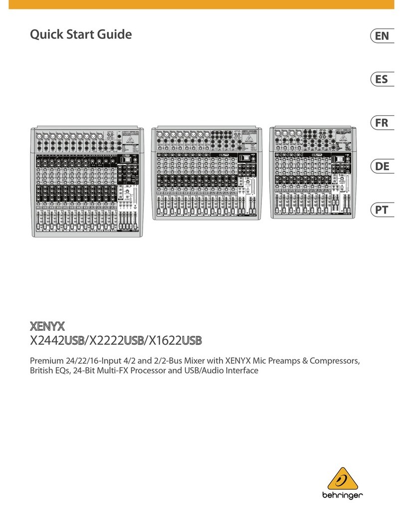 Behringer XENYX X2442USB User manual