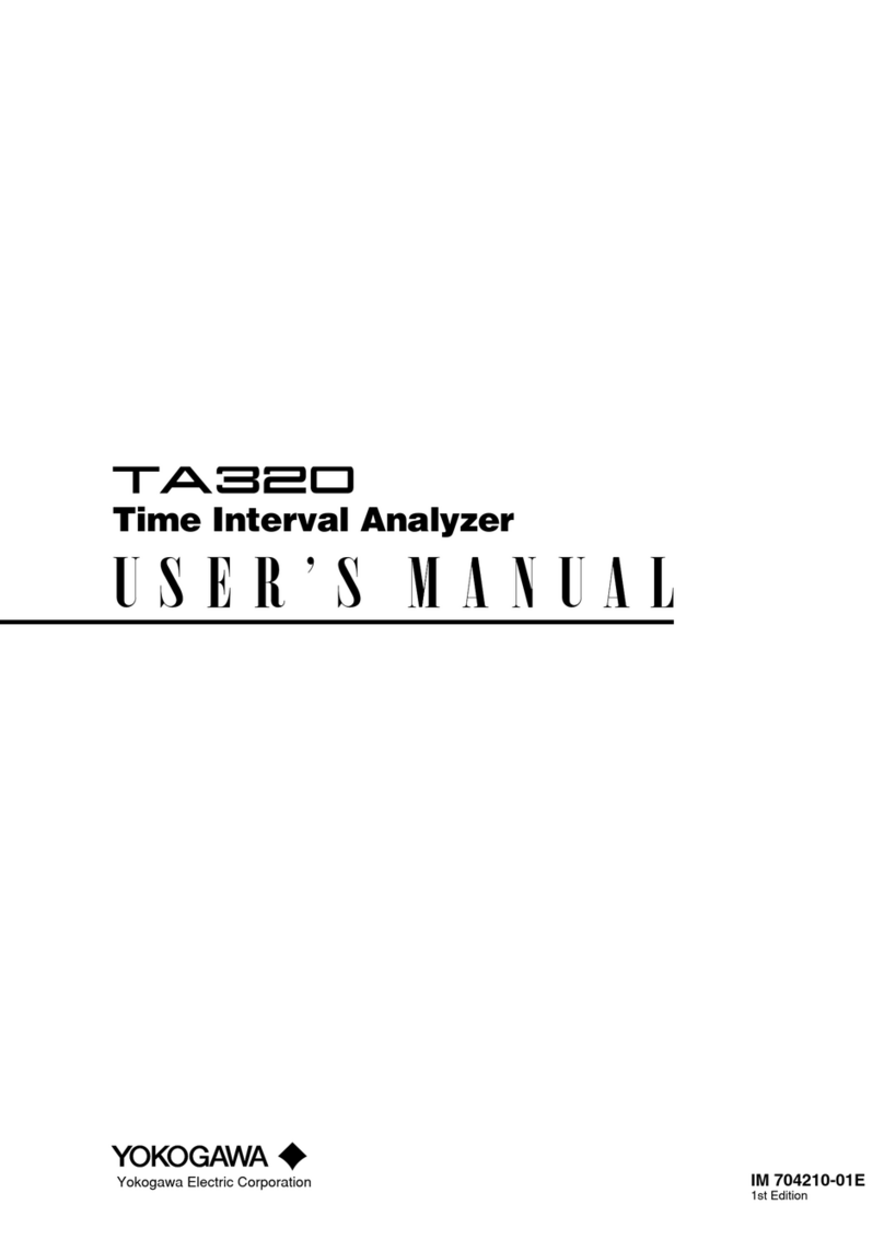 YOKOGAWA TA320 user manual