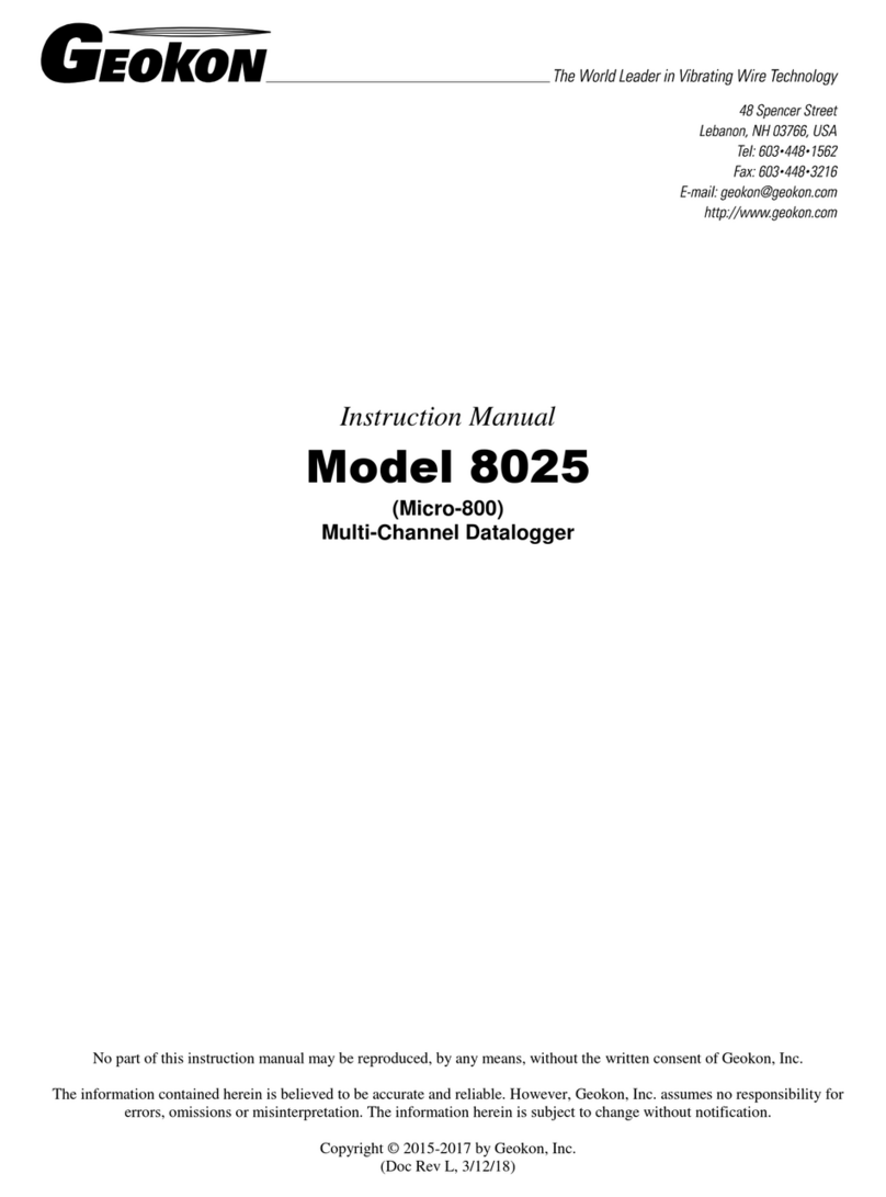 Geokon 8025 instruction manual