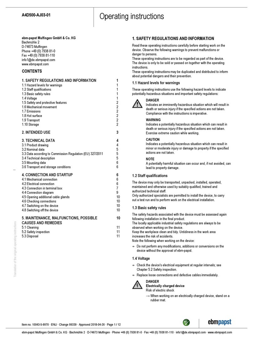 Ebmpapst A4D500-AJ03-01 User manual