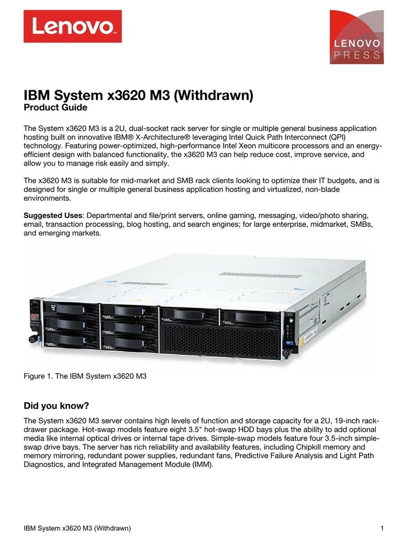 Lenovo IBM System x3620 M3 User manual