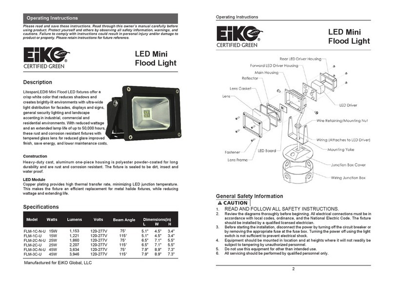 Eiko FLM-1C-N-U operating instructions