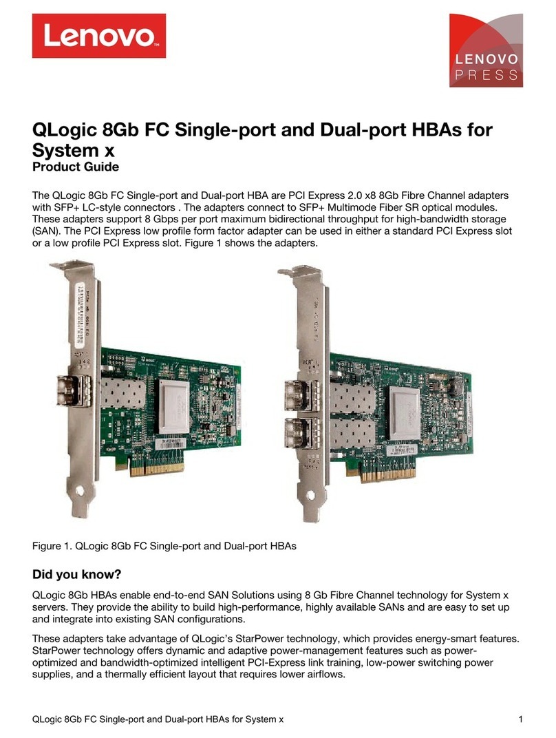 Lenovo QLogic 8Gb FC Single-port Product guide