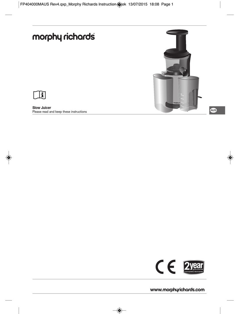 Morphy Richards 404000 User manual