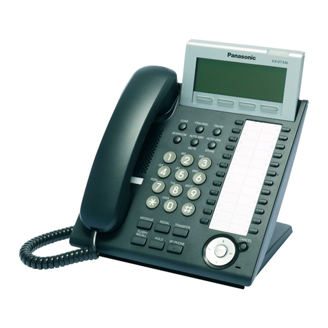 Panasonic KX-DT 333 Series User manual Panasonic KX-DT 333 Series User manual