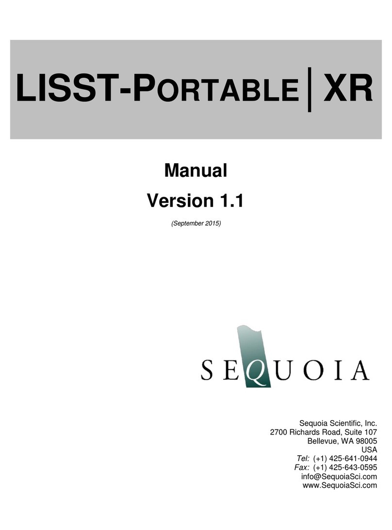 Sequoia LISST-PORTABLE XR User manual