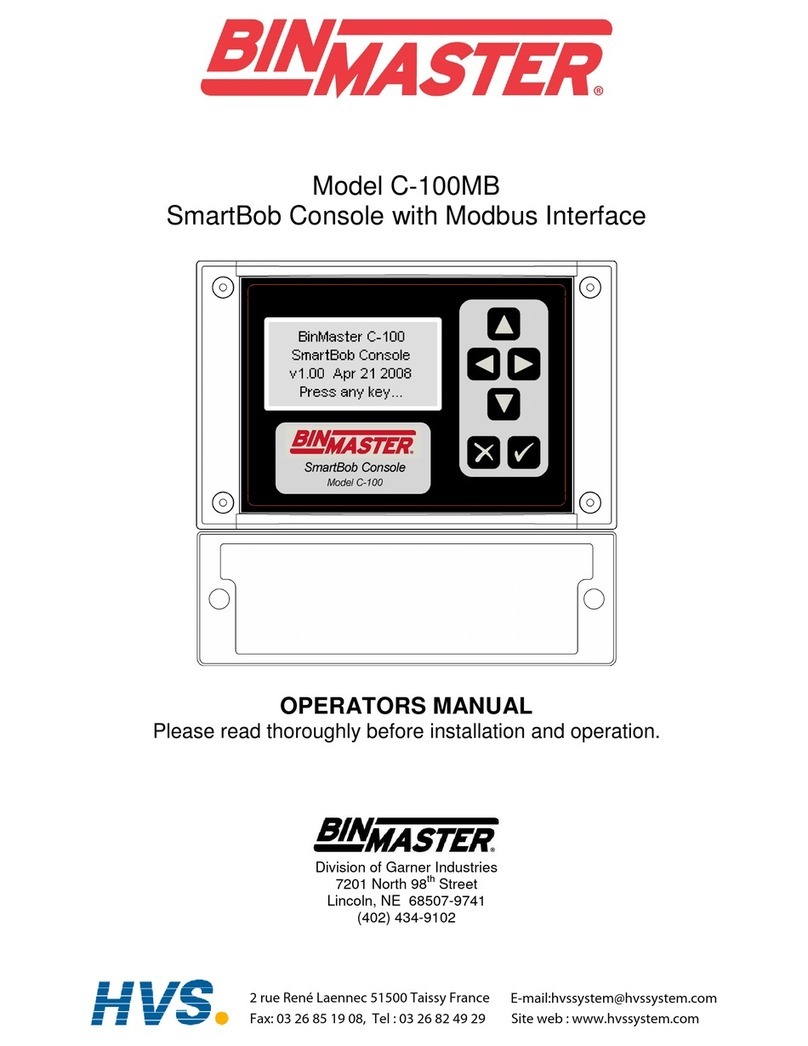 Bin Master C-100MB User manual